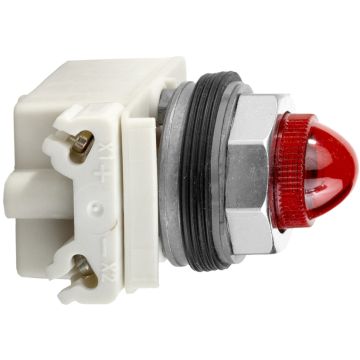 Sinalizador ø 30 - vermelho - incy escente ba 9s - 120 v ca/cc - ip66