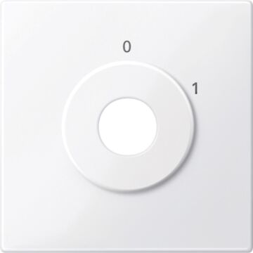 Tapa interruptor llave 2 posiciones blanco activo
