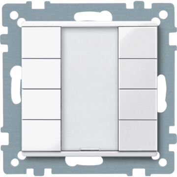 Knx - pulsador de 4 elementos plus blanco activo - elegance