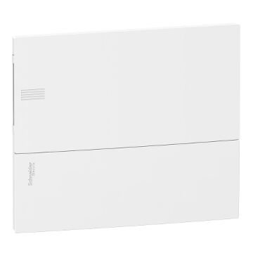 Resi9 mp - caja de distribución - empotrar - 1 fila - 12 mód.- puerta blanca