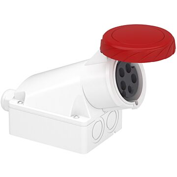 Pratika industrial socket - 32 a - 3p + n + e - 380...415 v ac - ip67