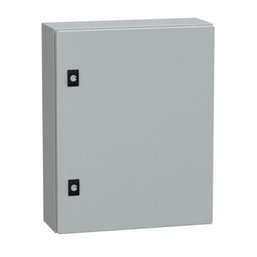 Spacial crn con puerta ciega sin placa de montaje alt500xanch400xprof150; ip66; ik10; ral7035