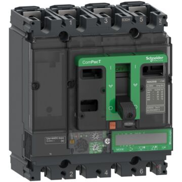 Interruptor automatico compact nsx250n 50ka ac 4p4r 250a micrologic 7.2e