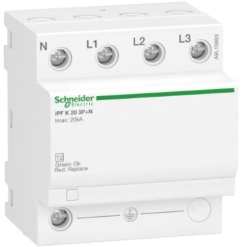 Limitador de sobretensiones transitorias tipo 2; acti9 ipf k; 3p+n; 20 ka; 340v