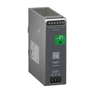 Fuente de alimentación regulada, 100-240v ac, 48v 2.5 a, monofásica, optimizada