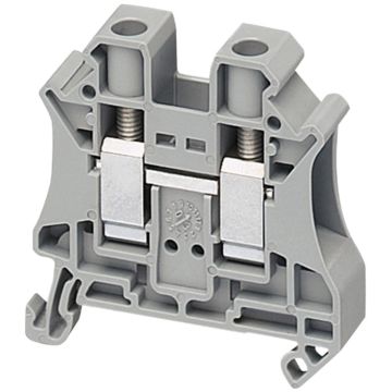 Bloque de terminales de paso - 10 mm² 57 a nivel único 1x1 tornillo - gris