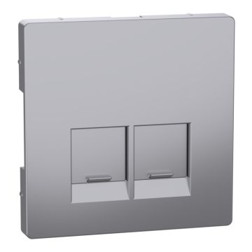 Tapa rj45 doble d-life aluminio