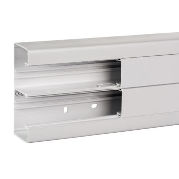 Optiline 45 canal - 2 compartimientos - 140x55 mm - blanco polar