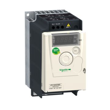 Altivar 12 - variador de velocidad atv12 - 0.75kw - 1hp - 200..240v - 1ph -con disipador de calor