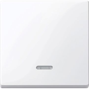 Tecla simple con visor elegance blanco activo