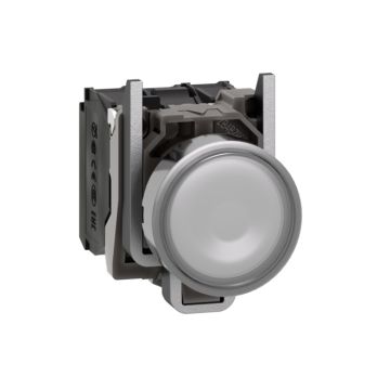 Harmony xb4 - pulsador  luminoso  led 24v na+nc blanco