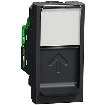 New unica toma rj45 cat.6 utp 1 mod. antracita