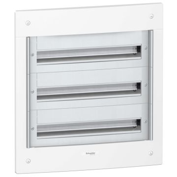 Cofre metálico pragma24 empotrar 3 filas con 72 módulos sin puerta