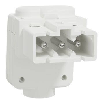 New unica system +, pack 5 conector macho 90º