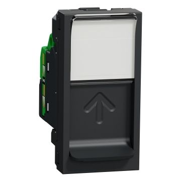 New unica toma rj45 cat.5e utp 1 mod. antracita