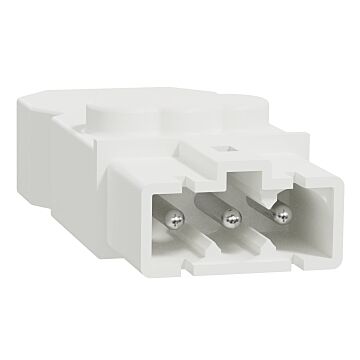New unica system +, pack 5 conector macho plano