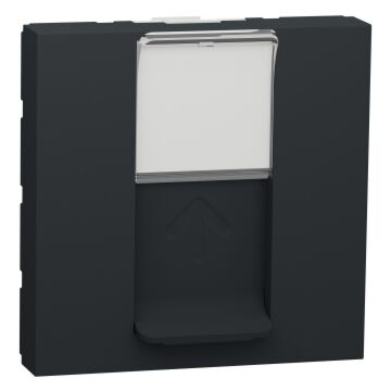 New unica toma rj45 cat.6 utp 2 mod. antracita