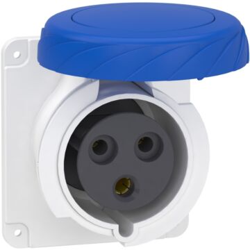 Pratika socket - screw - straight - 32a - 2p + e - 200...250 v ac - panel