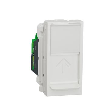New unica toma rj45 cat.5e utp 1 mod. blanco polar