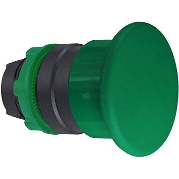 Cabeza pulsador seta 40mm verde