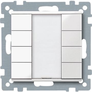 Knx - pulsador de 4 elementos plus marfil - elegance