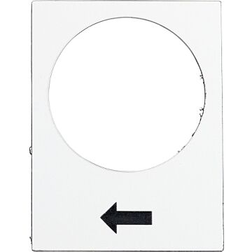 Leyenda - 30 x 40 mm - blanco  - subir o derecha, lento