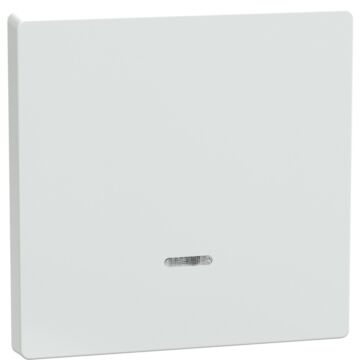 Tecla con visor, compatible con mecanismos de mando d-life, blanco artico