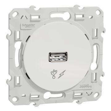 Cargador usb, odace, tipo a, 5vdc, blanco