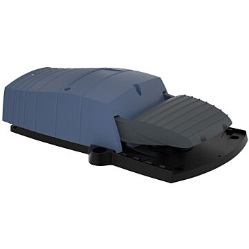 Interruptor de pedal único xpe-b – sin tapa - plástico - azul - 1nc+1no