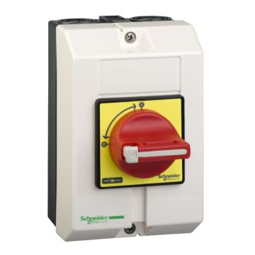 Interruptor seccionador. cofre vario 25a rojo-ama
