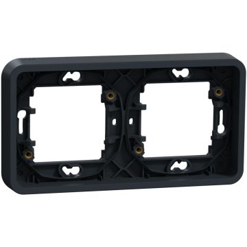 Mureva styl marco  de 2 elementos para montaje vertical de empotrar ip55 gris