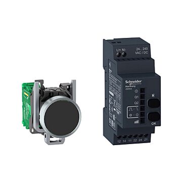 Pack xb4r 22mm programable  - 2 relé ac