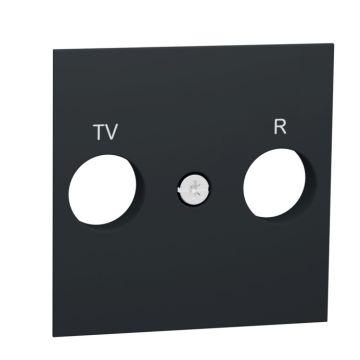 New unica caratula toma tv/r antracita