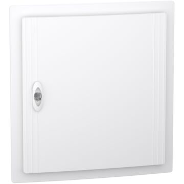 Envolvente modular, prismaset xs, 2 filas 18 módulos , empotrar, puerta blanca