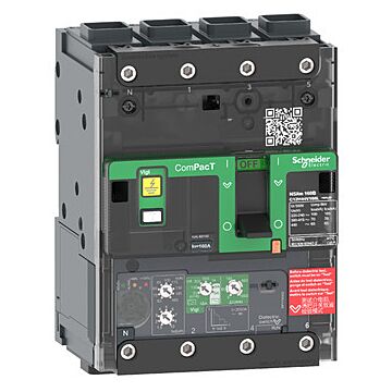 Interruptor automatico compact nsxm160e 16ka ac 4p 160a micrologic 4.1 elink