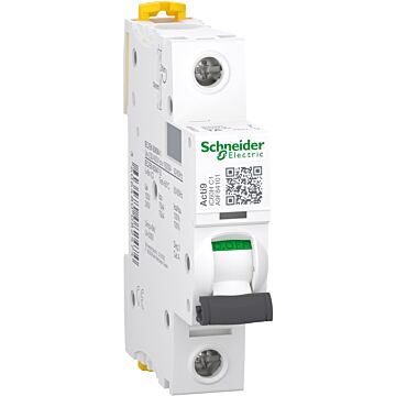 Magnetotérmico, acti9 ic60h, 1p, 1 a, c curva, 10000 a (iec 60898-1), 70 ka (iec 60947-2)