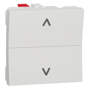 New unica, pulsador de persianas  6a, 2 módulos, conexión rápida, polar