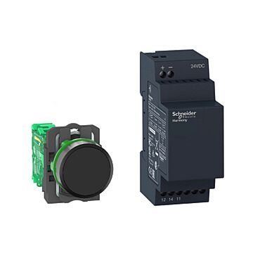 Pack xb5r 22mm no-programable - relé 24v