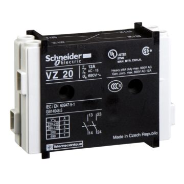 Bloque 2 contactor.aux. vario na+na