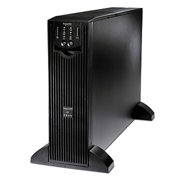 Ups en línea de schneider electric de 3000 va, 230 v, con kit preinstalado de entrada y salida de cableado