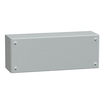 Caja industrial de acero con puerta ciega, panelset sbm, h150xw400xd120 ip66 ik10 ral 7035