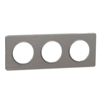 Marco touch alu 3 elem aluminio raspado