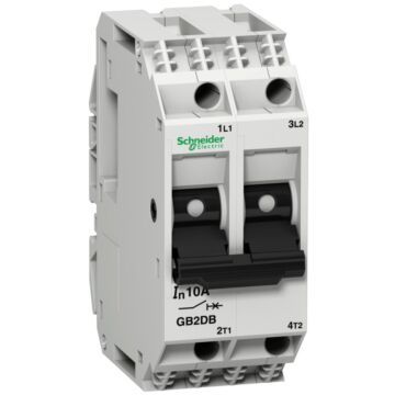 Disjuntor tesys para circuitos de comando - gb2-db - 3 a - 2 pólos - 2d