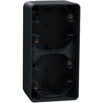 Mureva styl caja doble superficie vertical ip55 gris