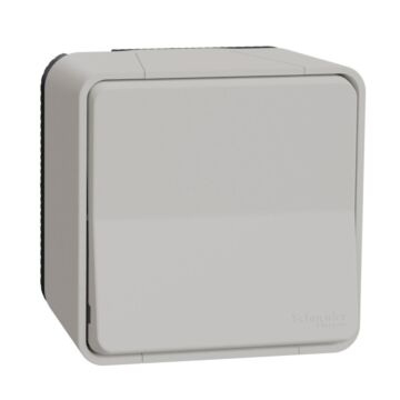 Mureva styl - pulsador - superficie - ip55 -blanco