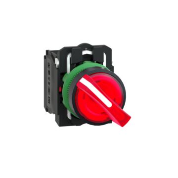 Selector luminoso led 230v  na+nc  rojo
