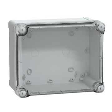 Abs box ip66 ik07 ral7035 int.h225w175d120 ext.h241w194d127 transp.cover h40