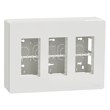 New unica system+ - puesto de trabajo - 3 columnas - superficie - polar