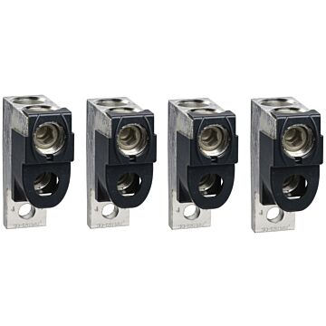 4 bornes alumínio p/ 2 cabos 35-240mm2 + separador de fases (nsx400/630 inv/ins)