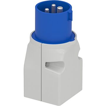 Adaptador de sistema; pratika;2p+t; 16 a; toma shcuko clavija iec 60309; 230 v